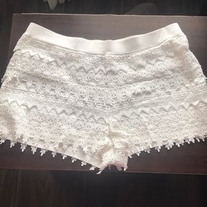 Express lace shorts size L